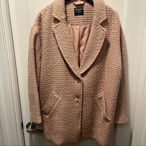 A&F Wool Blend Blush overcoat